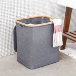 Gray Laundry Basket With Lid