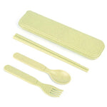 3 Pcs/Set Wheat Straw Cutlery