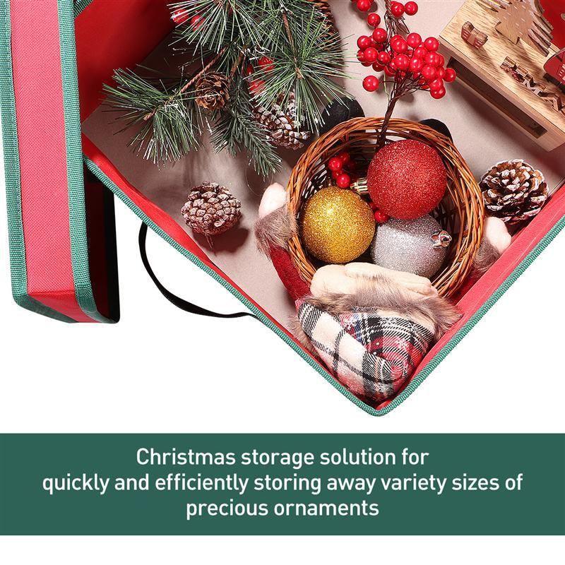 Christmas Ornament Storage Box with Lid