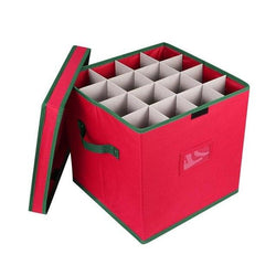 Christmas Ornament Storage Box with Lid