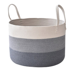 Large Cotton Laundry Basket with Handles