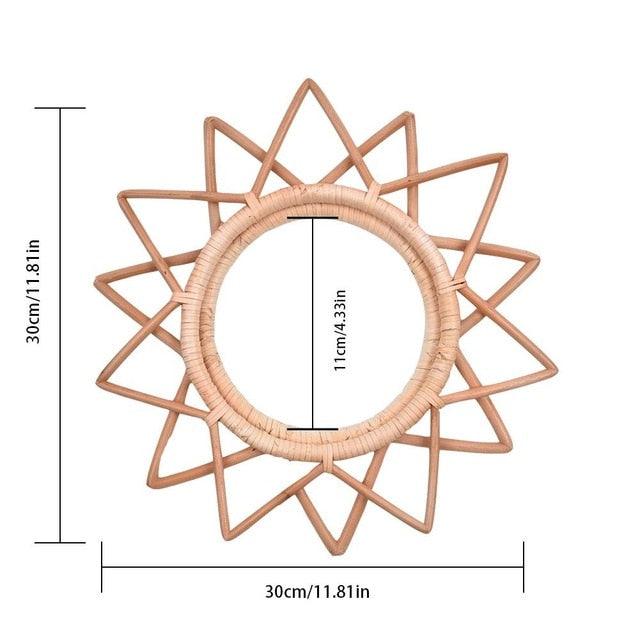 Nordic Rattan Mirror Frame