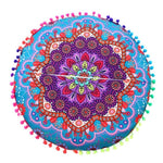 Round Indian Mandala Pillowcase
