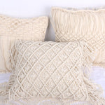 Hand-woven Geometry Macrame Bohemia Pillowcase