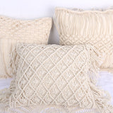 Hand-woven Geometry Macrame Bohemia Pillowcase
