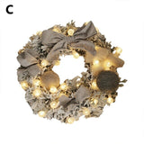 Christmas Wreath with String Light