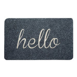 Gray Hello Doormat