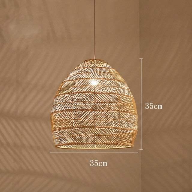 Chinese Style Handmade Rattan Lamp