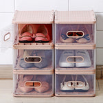 4PCS Shoe Transparent Storage Box
