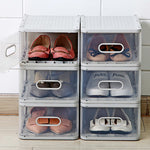 4PCS Shoe Transparent Storage Box